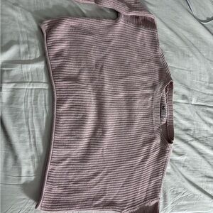 SO Women's Light Pink Ribbed Sweater